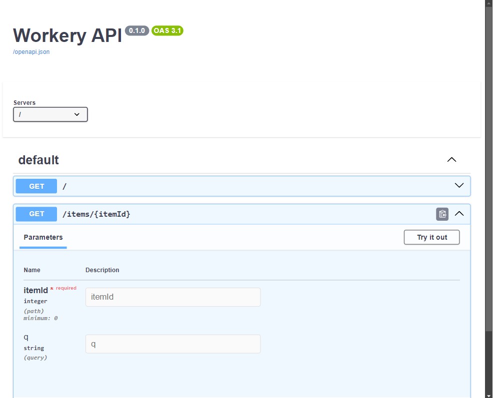Swagger UI Docs